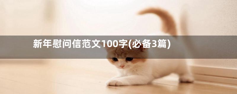 新年慰问信范文100字(必备3篇)